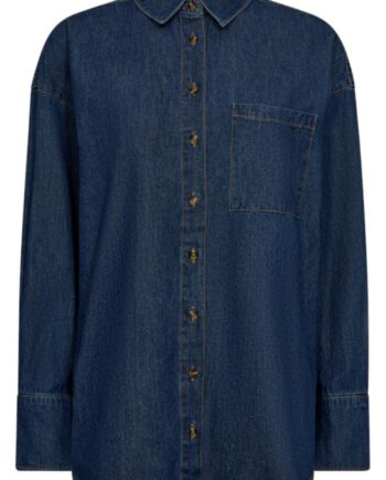 Freequent Skjorte Lisea Medium Blue Denim