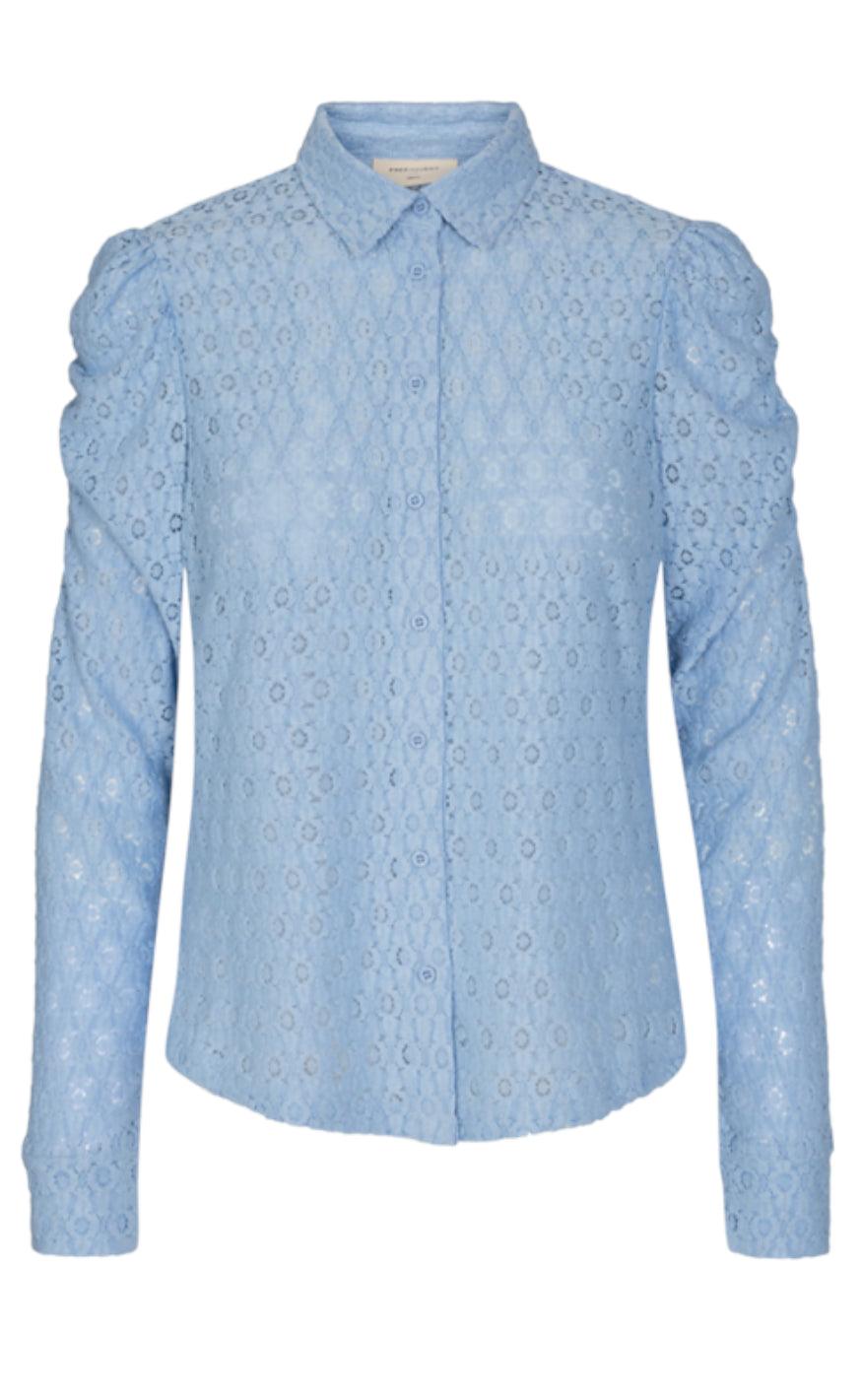 Freequent Skjorte Milady Chambray Blue