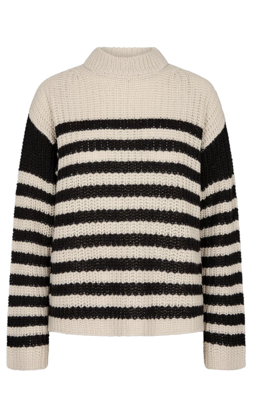 Freequent Sweater Cox Moonbeam With Black