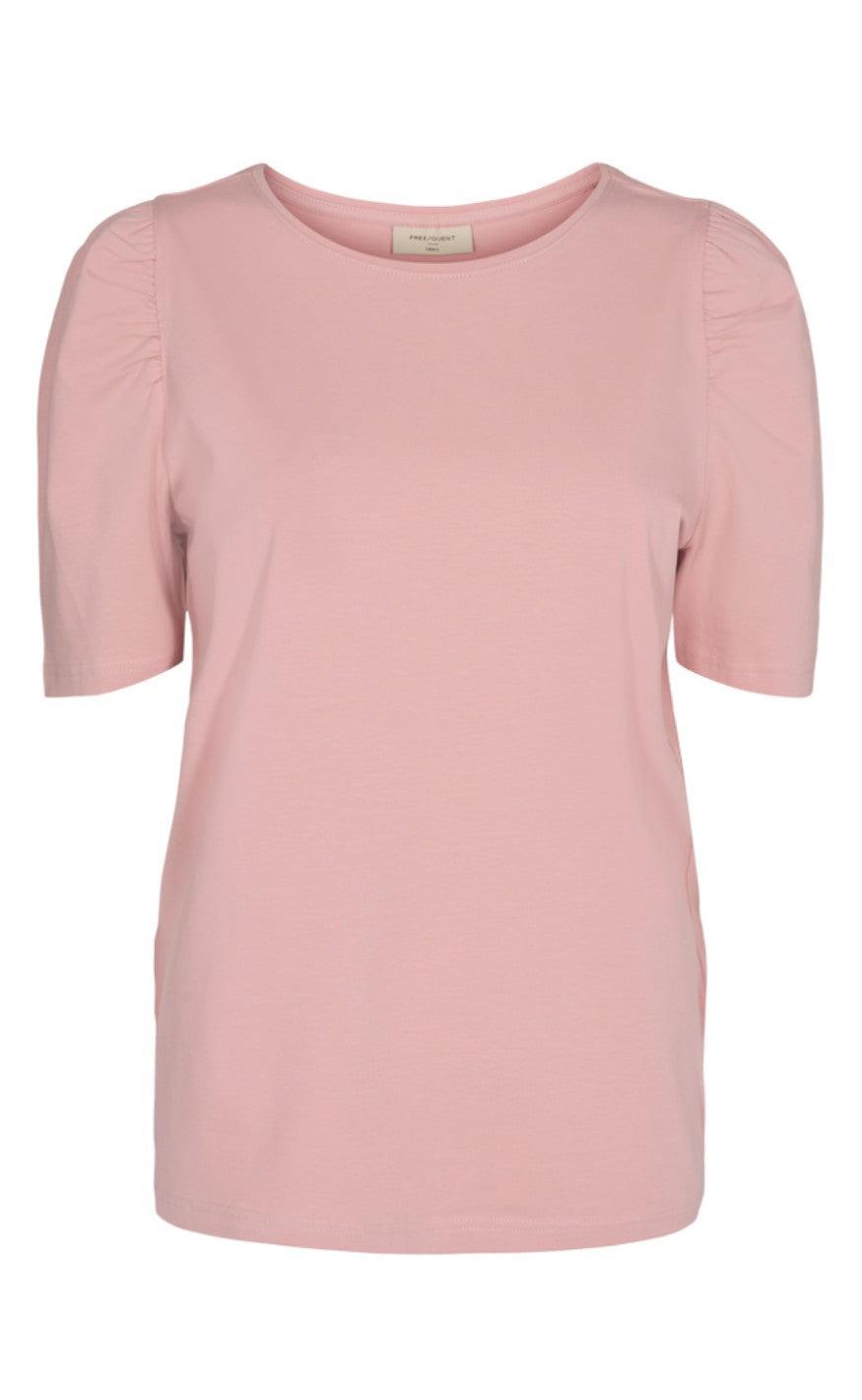 Freequent -shirt Fenja Puff Pale Mauve