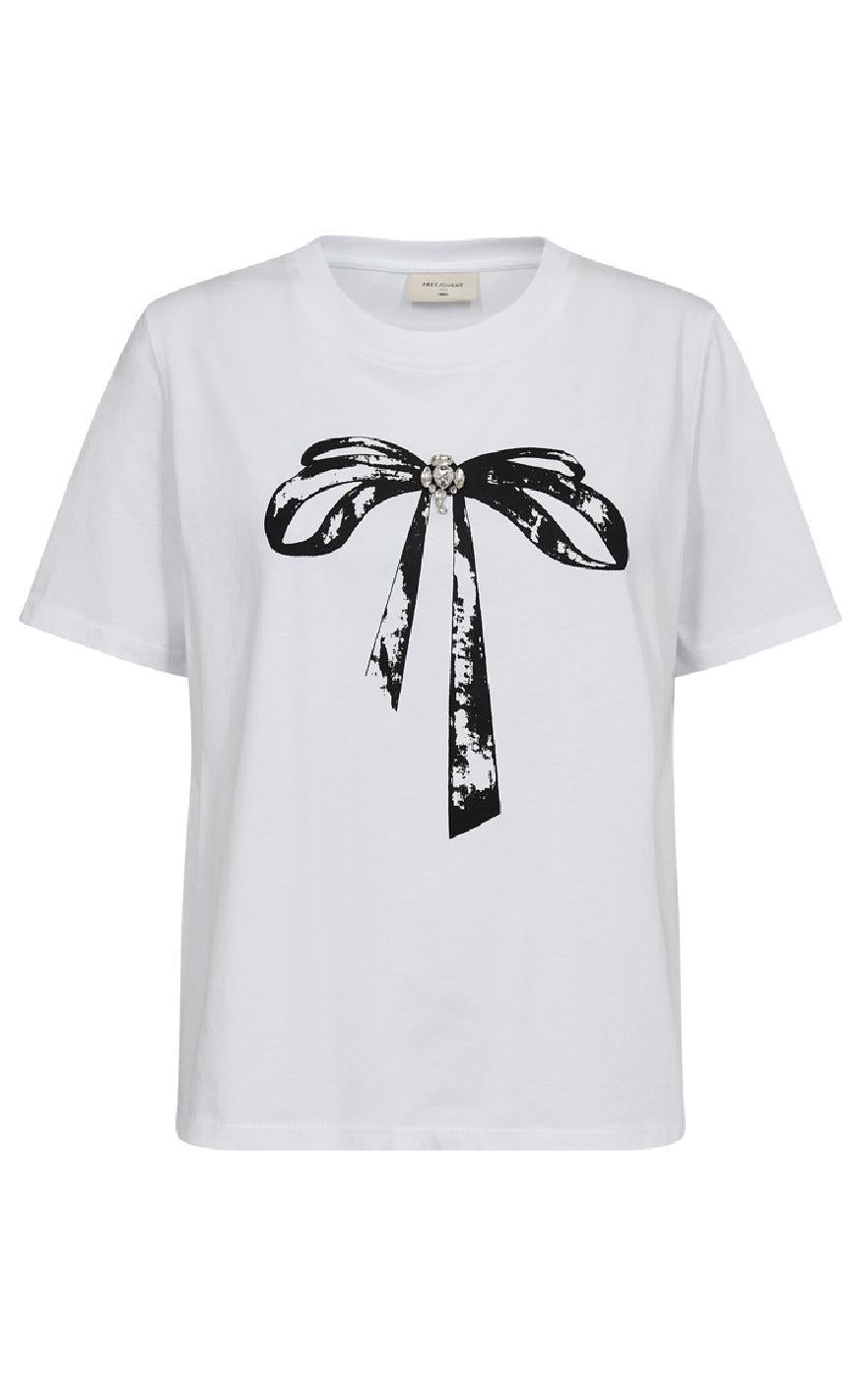 Freequent -shirt Fenjal Star Off White Black