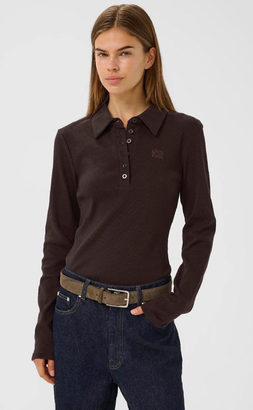 Gestuz Bluse Drew Ls Polo Mole