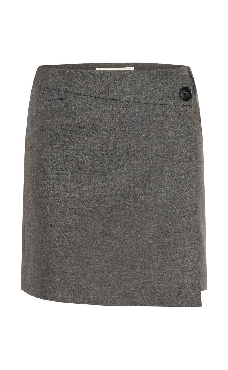 Gestuz Nederdel Paula Dark Grey Melange