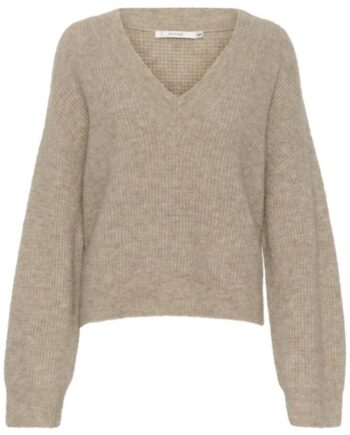 Gestuz Pullover Alpha  -neck Warm Sand Melange