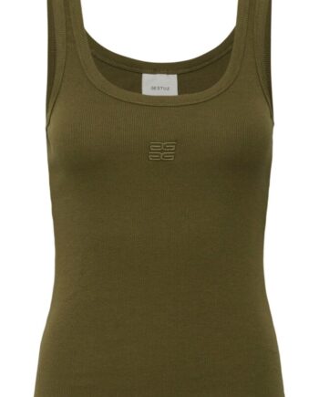 Gestuz Top Drew Logo     Military Olive