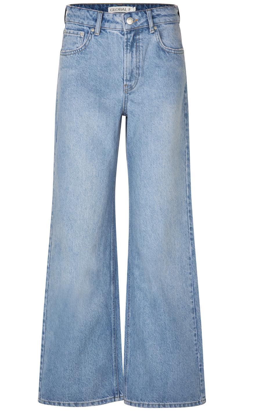 Global Funk Bukser Amarillo-  Light Blue Brushing