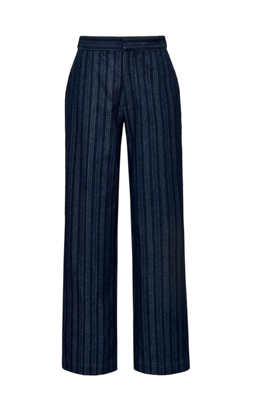 Global Funk Bukser Cienne-  Yullo Stripe
