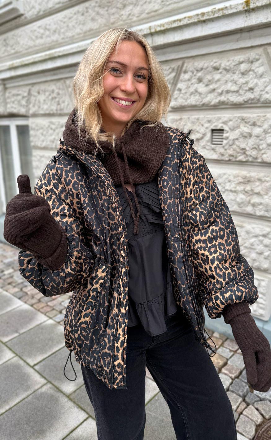 Global Funk Jakke Nora-  Leopard Mist