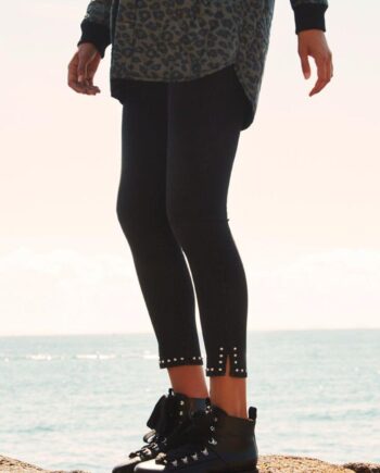 Global Funk One   Stud Jeans Asphalt Black