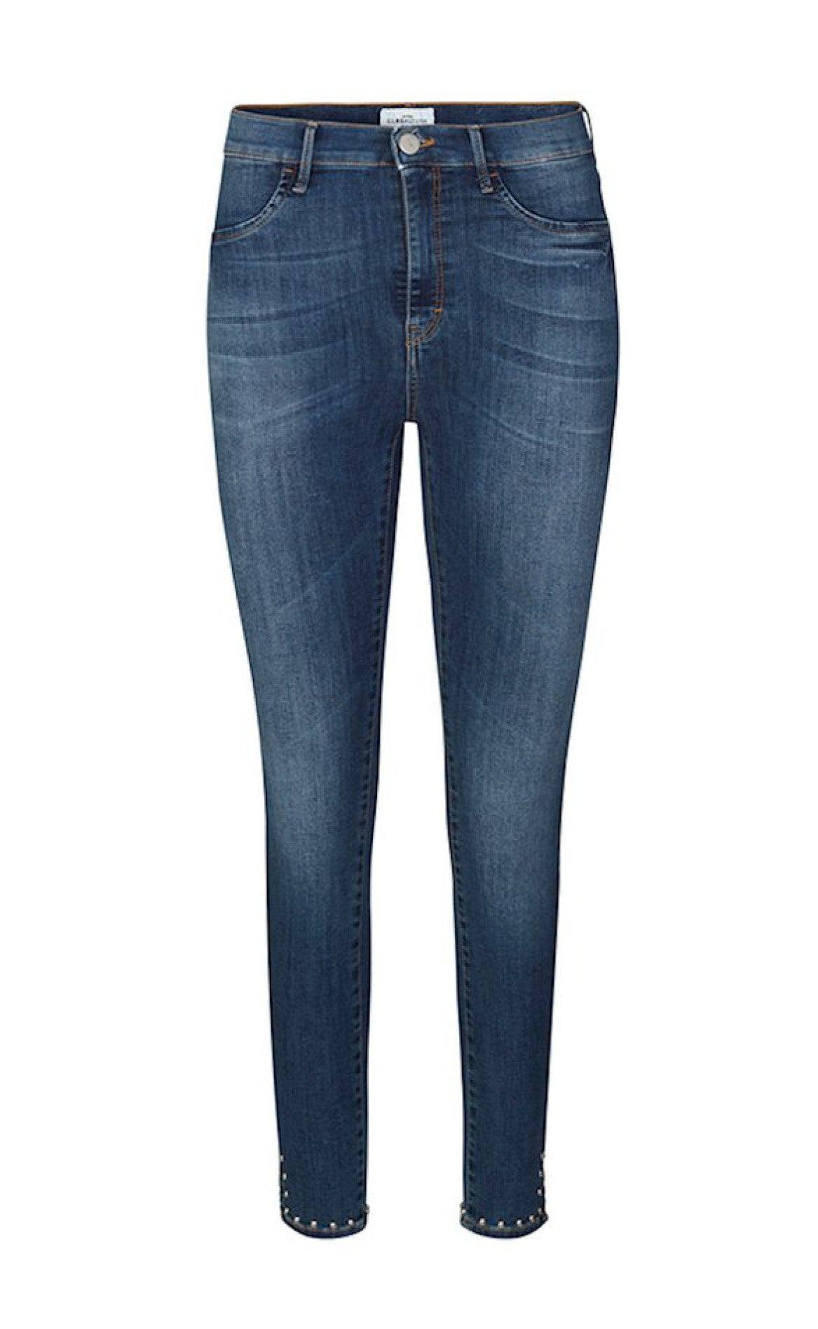 Global Funk One Stud Jeans Dark Blue