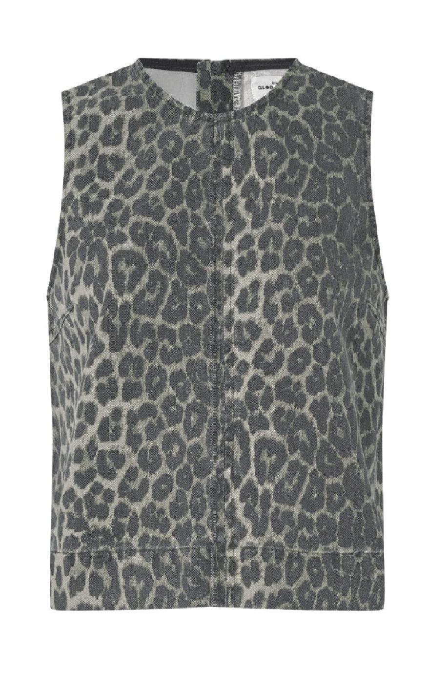 Global Funk Top Rhine-  Dark Leopard Mist