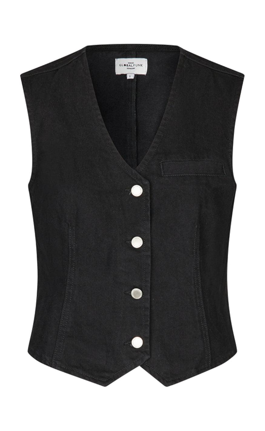 Global Funk Vest Flanina- Black