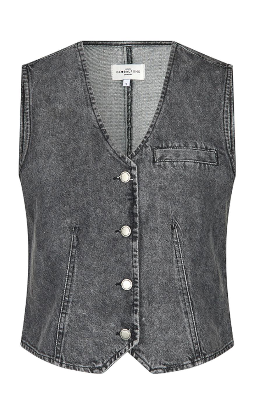 Global Funk Vest Flanina- Demon Grey