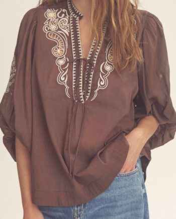 Gossia Bluse Noura Brown-creme
