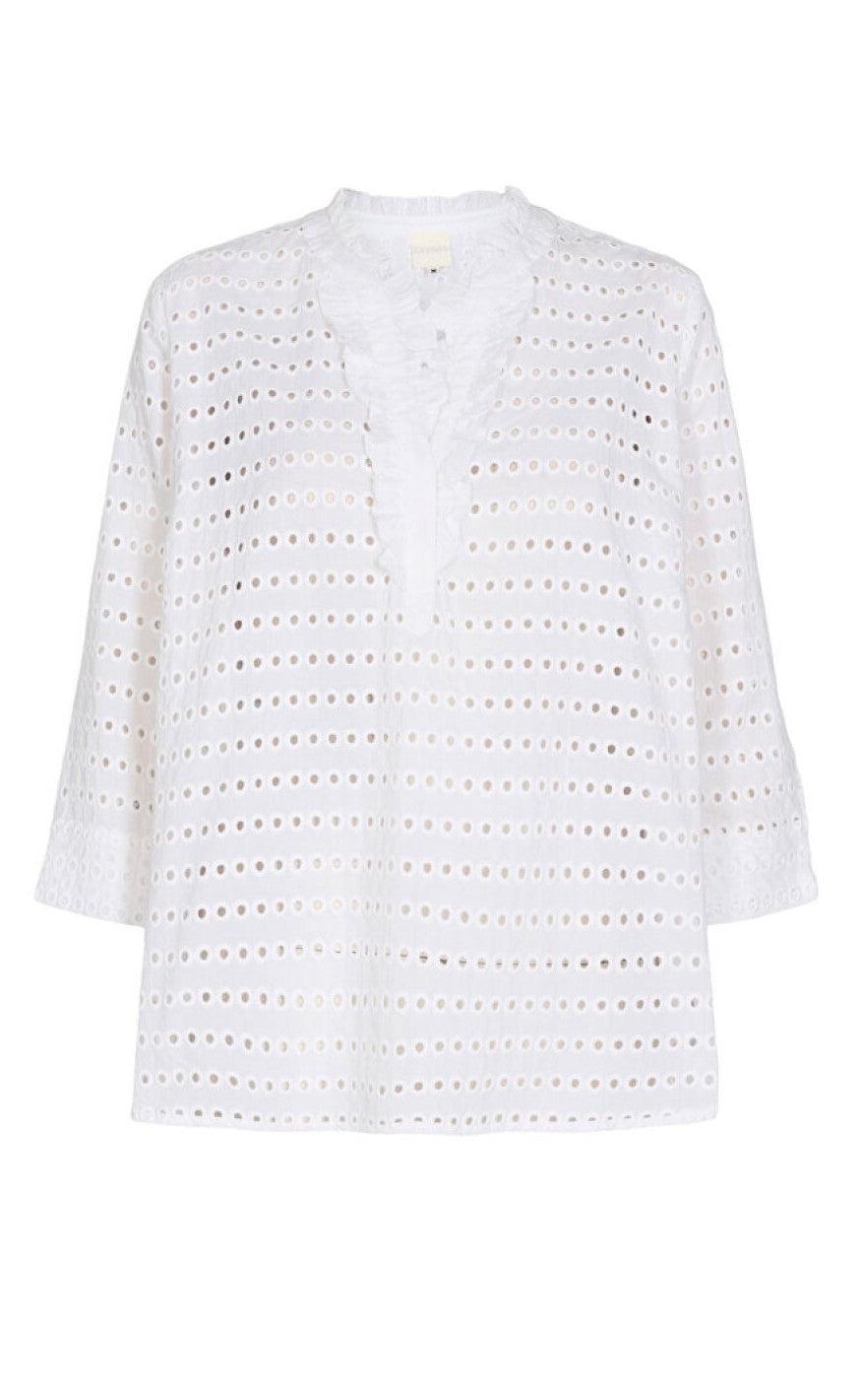 Gossia Bluse Rosa White