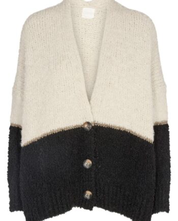 Gossia Cardigan Asha  Creme Black Stripe