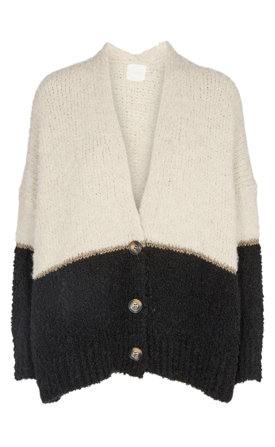 Gossia Cardigan Asha Creme Black Stripe
