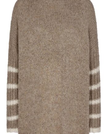 Gossia Jumper Ally Camel Offwhite Stripes