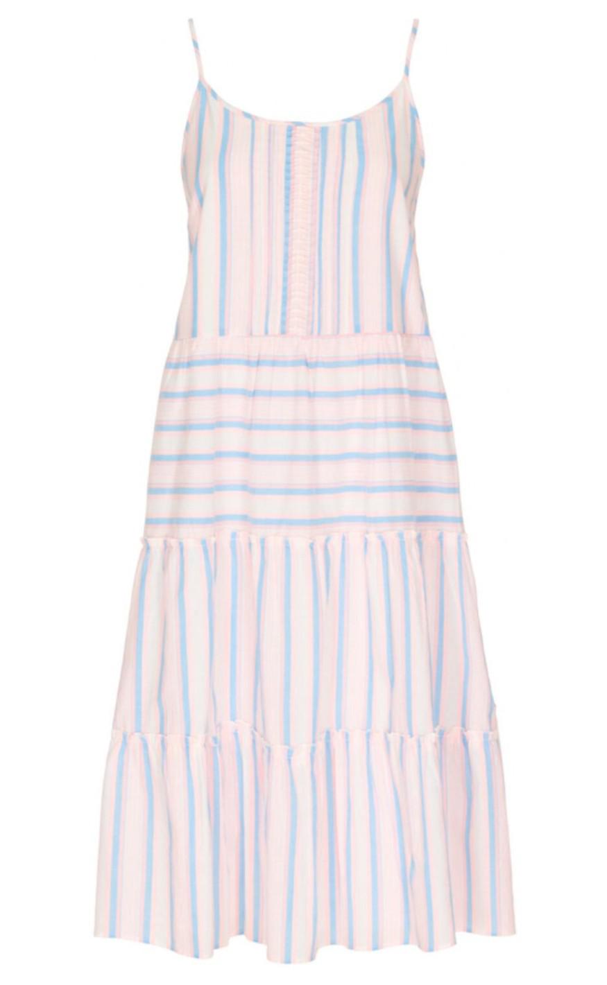 Gossia Kjole Emilia Blue-white-rose Stripe