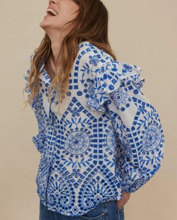 Gossia Skjorte Mira Blue White
