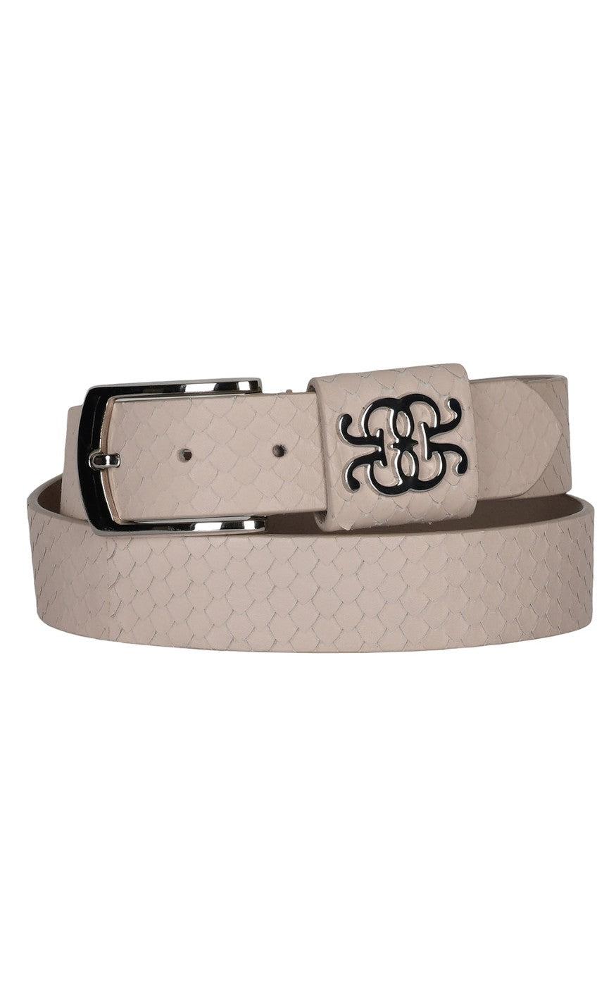 Gustav Bælte Carolina Leather Pearled Ivory