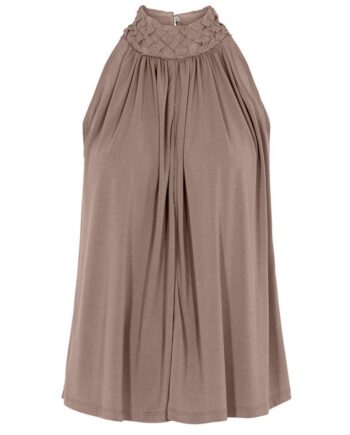 Gustav Top Fina Jersey Halter Neck Chanterell