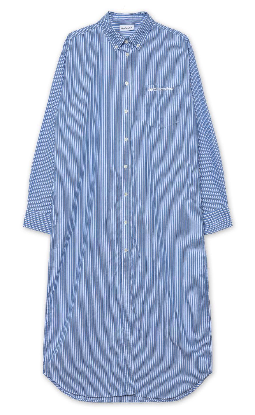 H2o Fagerholt Kjole Sunday Shirt Blue Stripe