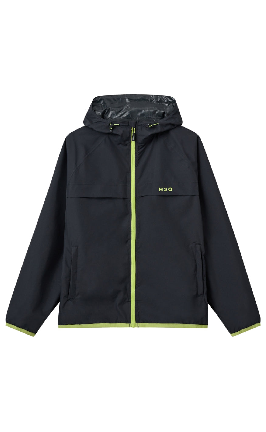 H2o Regnjakke Rømø Festival Navy Lime