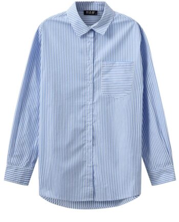H2o Skjorte Rønne Essential Ls Blue White Stripe