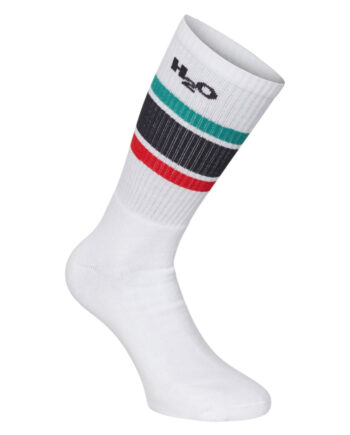 H2o Strømper Crew White Green Red Navy