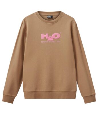 H2o Sweater Logo Sweat   39 Neck Oak Flamingo