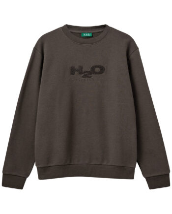 H2o Sweatshirt Logo   39 Neck Espresso