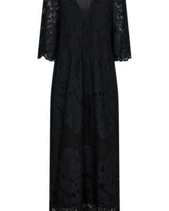 Haute   39 Amitié Kjole Curvey Lace Hem Black