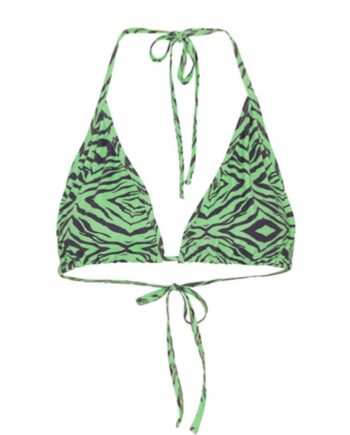 Hunkøn Bikini Overdel Lilly Green Tiger Art Print