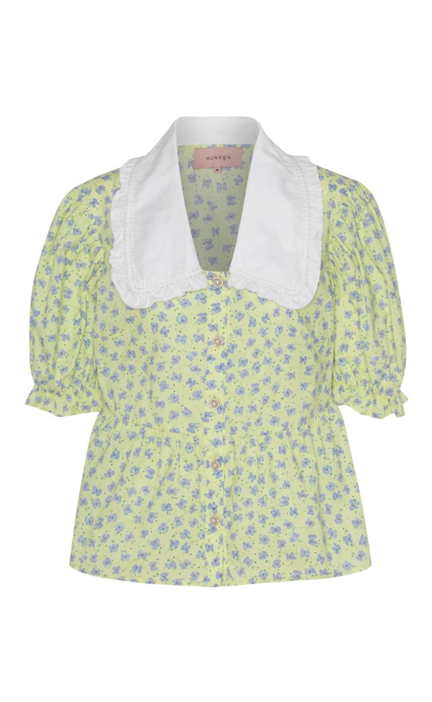 Hunkøn Bluse Cecilia Yellow Floral