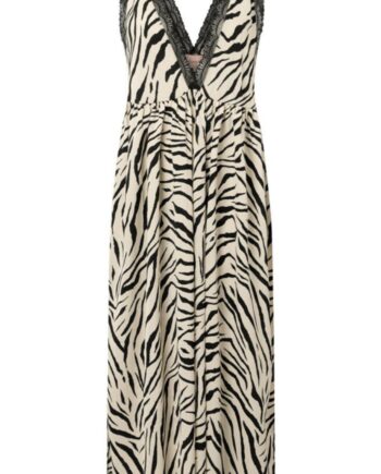 Hunkøn Kjole Vavara Zebra Striped