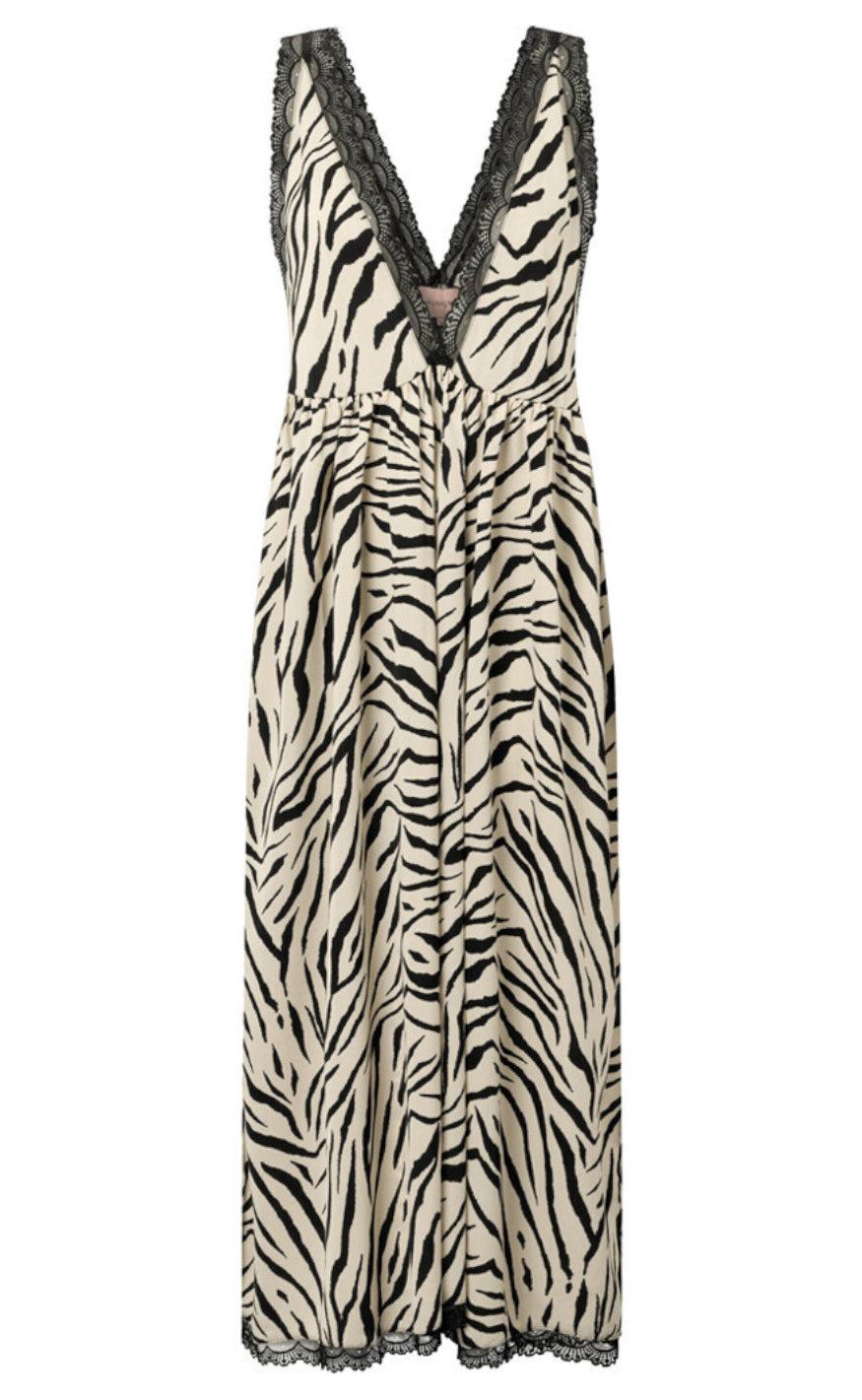 Hunkøn Kjole Vavara Zebra Striped