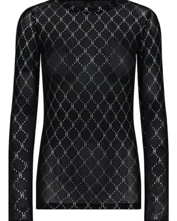 Hype The Detail Bluse Mesh Grey Silver