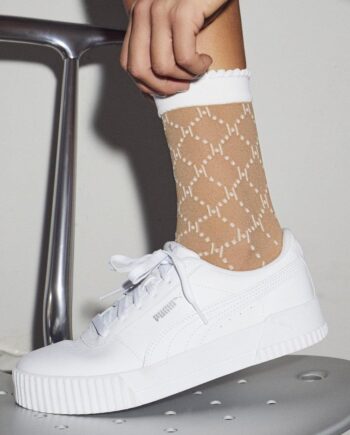 Hype The Detail Strømper Logo 25 Denier White