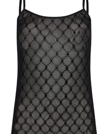 Hype The Detail Top Mesh Singlet Black