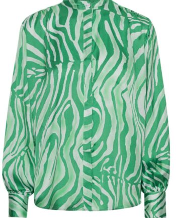 Karmamia Copenhagen Skjorte Cornelia Green Tiger