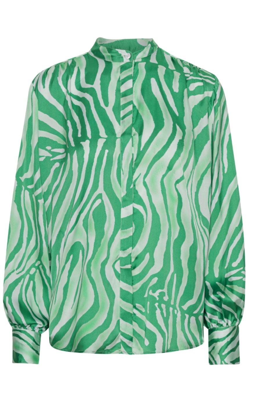 Karmamia Copenhagen Skjorte Cornelia Green Tiger