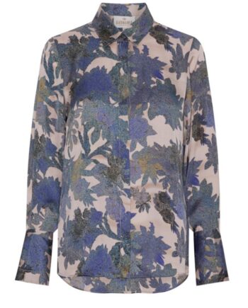 Karmamia Copenhagen Skjorte Zoe Indigo Flower