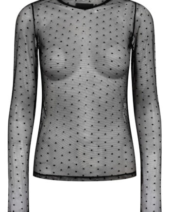 Liberte Bluse Isa Ls Lace Black Dot