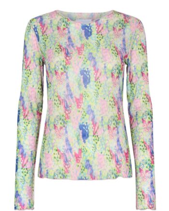 Liberte Bluse Mesh Limegreen Pastel Leo
