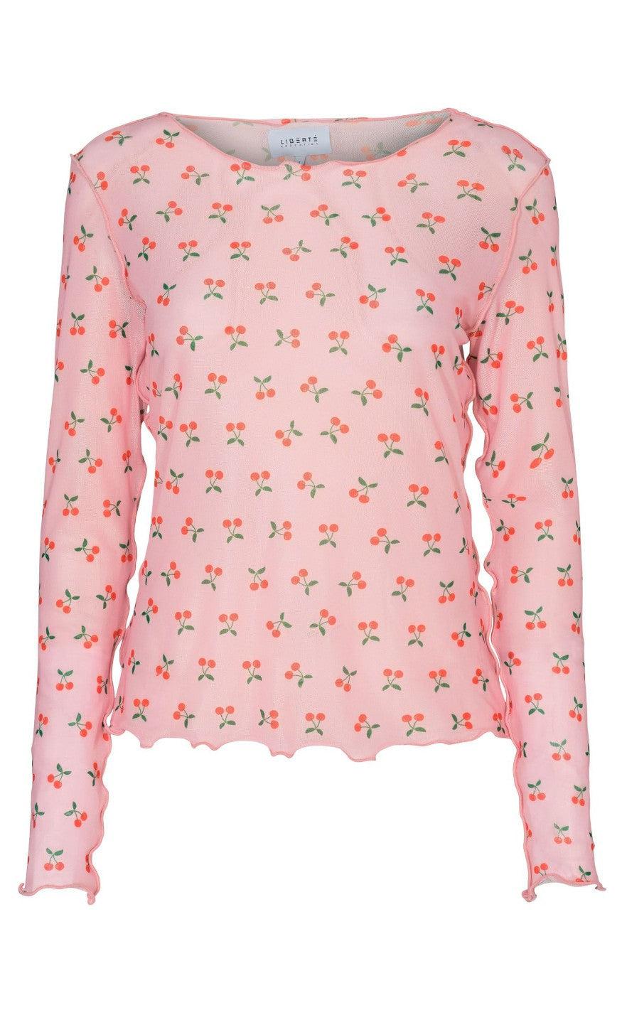 Liberte Bluse Mesh Rose Cherry