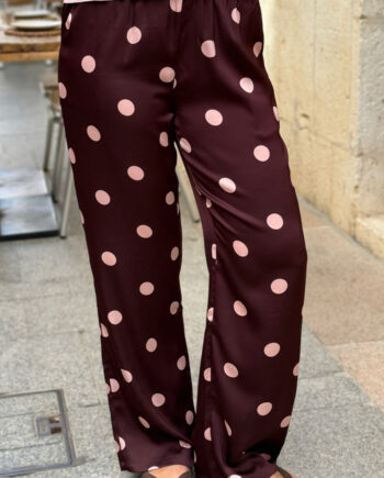 Liberte Bukser Dotti Plum Rose Big Dot