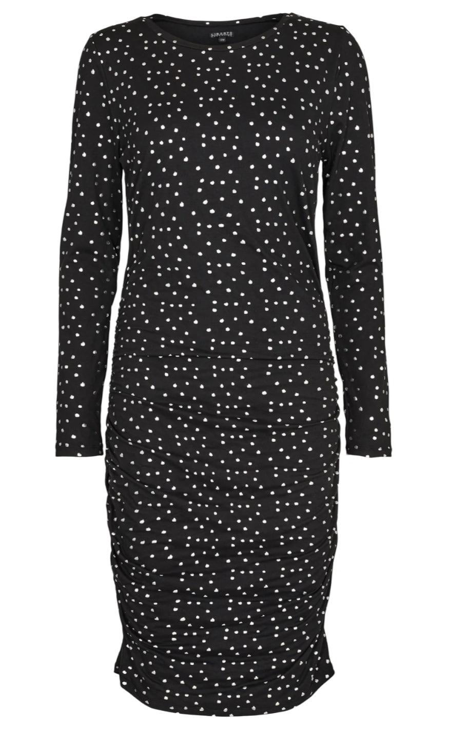 Liberte Kjole Alma Black Silver Dot