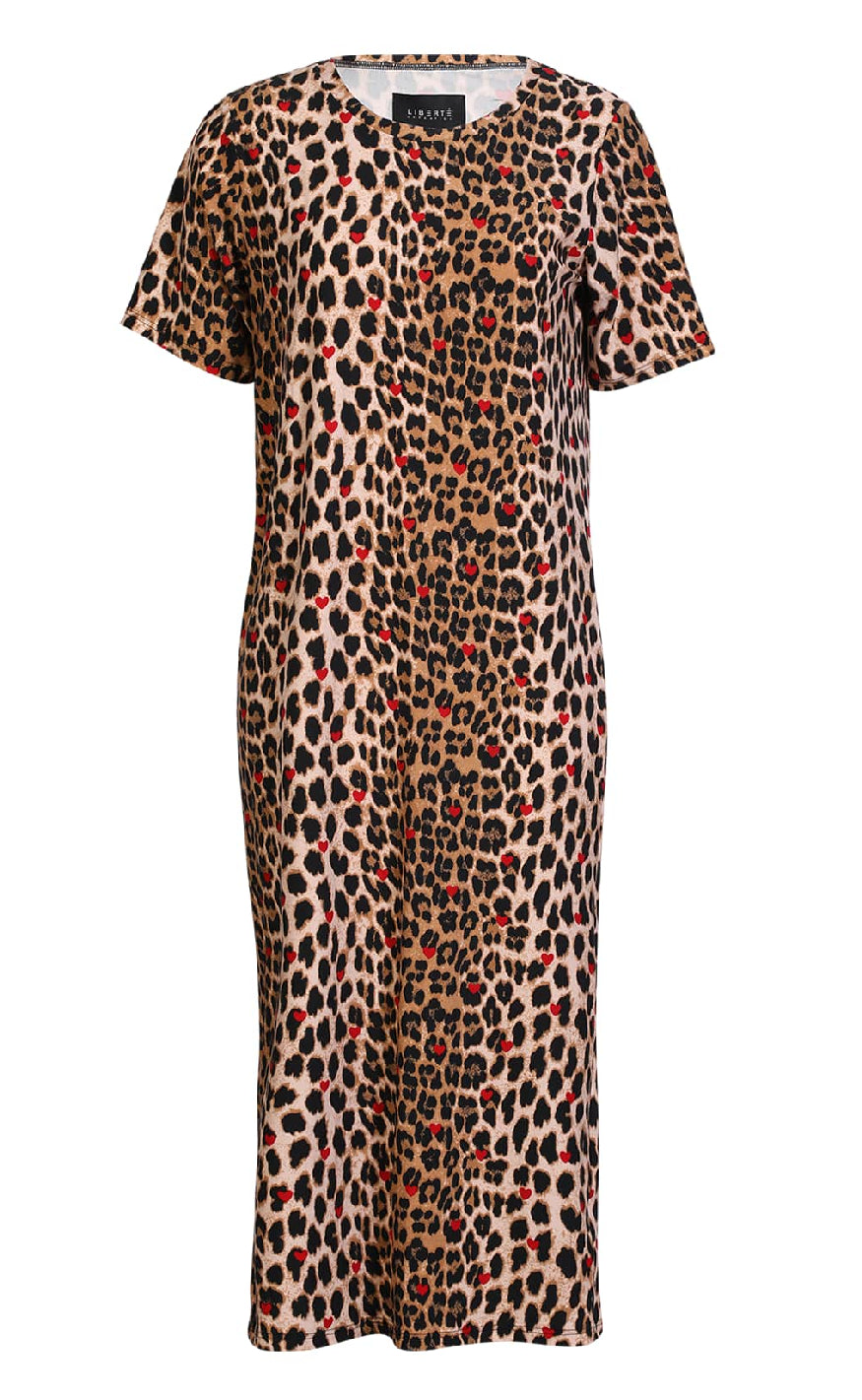 Liberte Kjole Alma  -shirt Lux Leo Red Heart