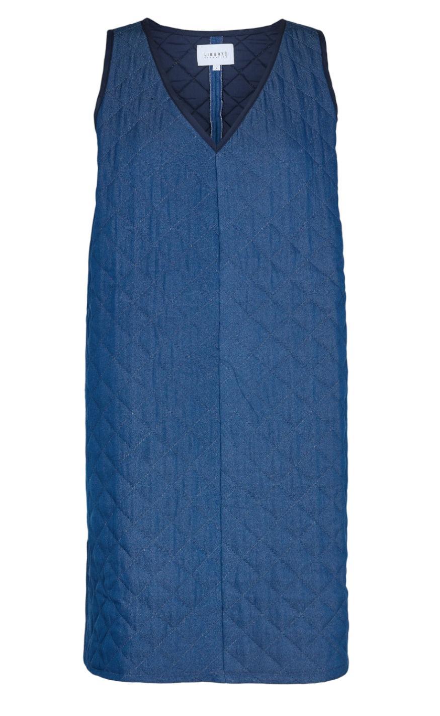 Liberte Kjole Dibby Quilt Blue Denim